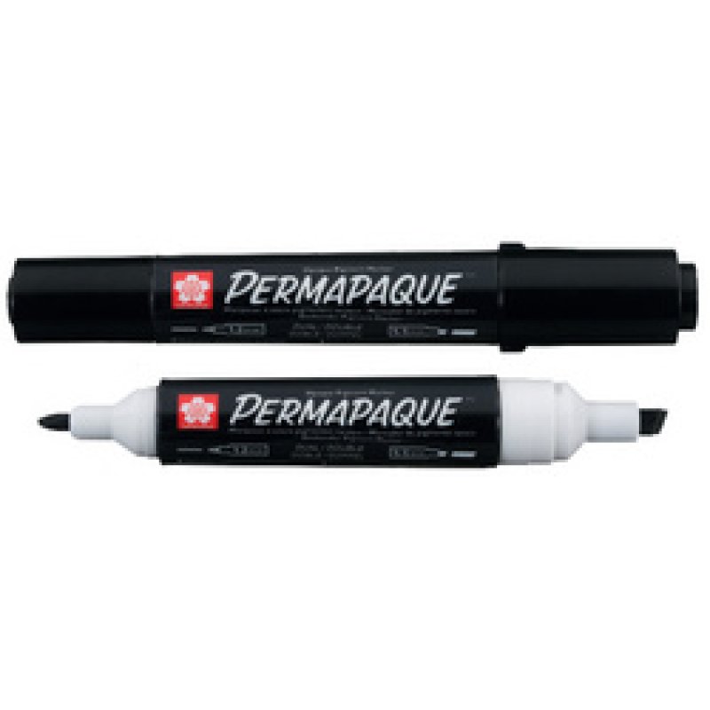 SAKURA Marqueur permanent Permapaque, double pointe, orange