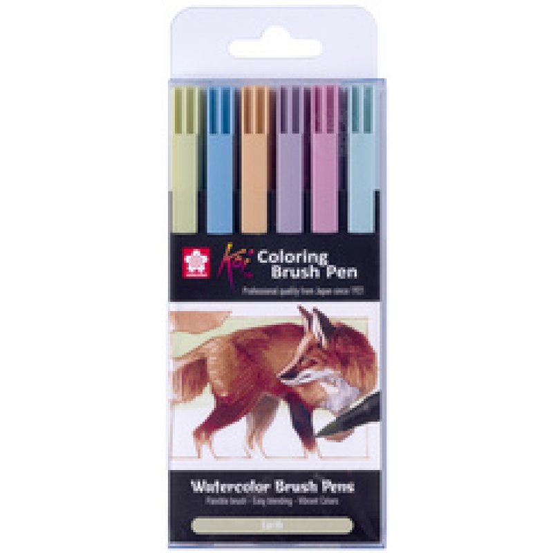 SAKURA Feutre pinceau Koi Colouring Brush Pen "Earth"