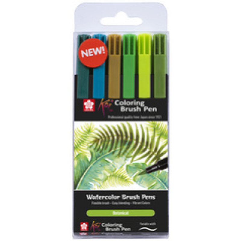 SAKURA Feutre pinceau Koi Colouring Brush Pen "Botanical"