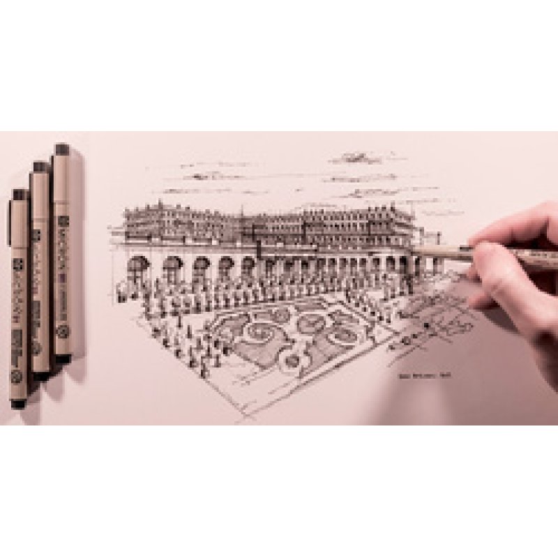 SAKURA Fineliner PIGMA MICRON, schwarz, 4 2 GRATIS