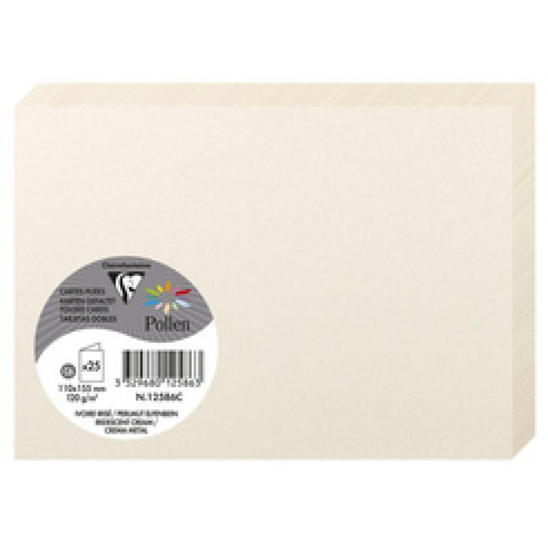 Pollen by Clairefontaine Carte double C6, vert bourgeon