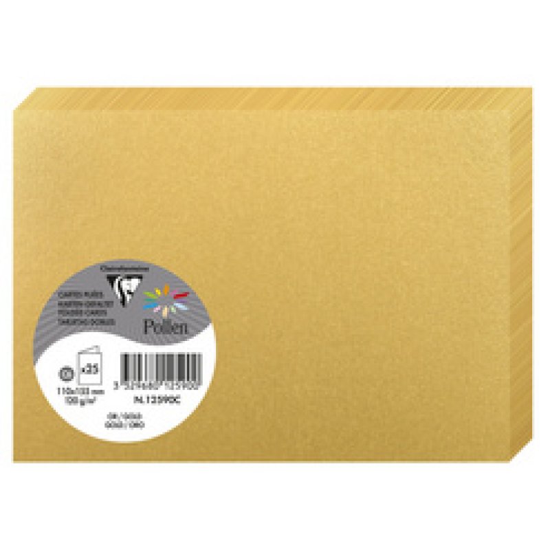 Pollen by Clairefontaine Carte double C6, vert bourgeon