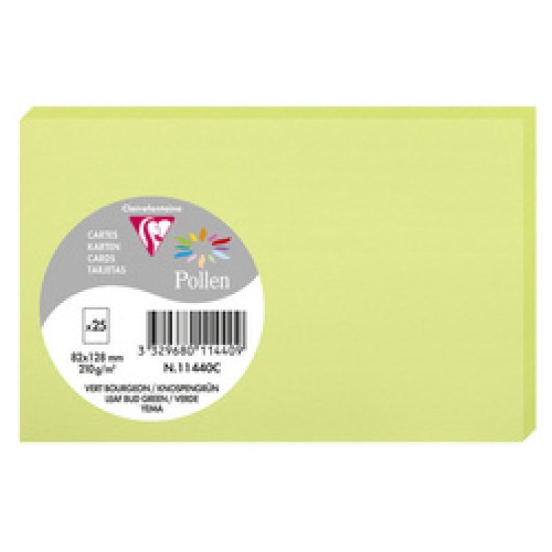 Pollen by Clairefontaine Carte 82 x 128 mm, rose fuchsia