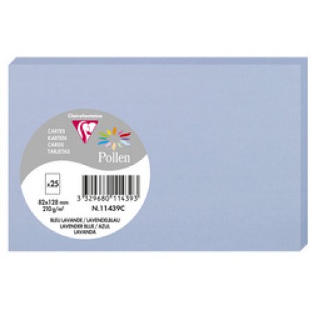 Pollen by Clairefontaine Carte 82 x 128 mm, blanc irisé