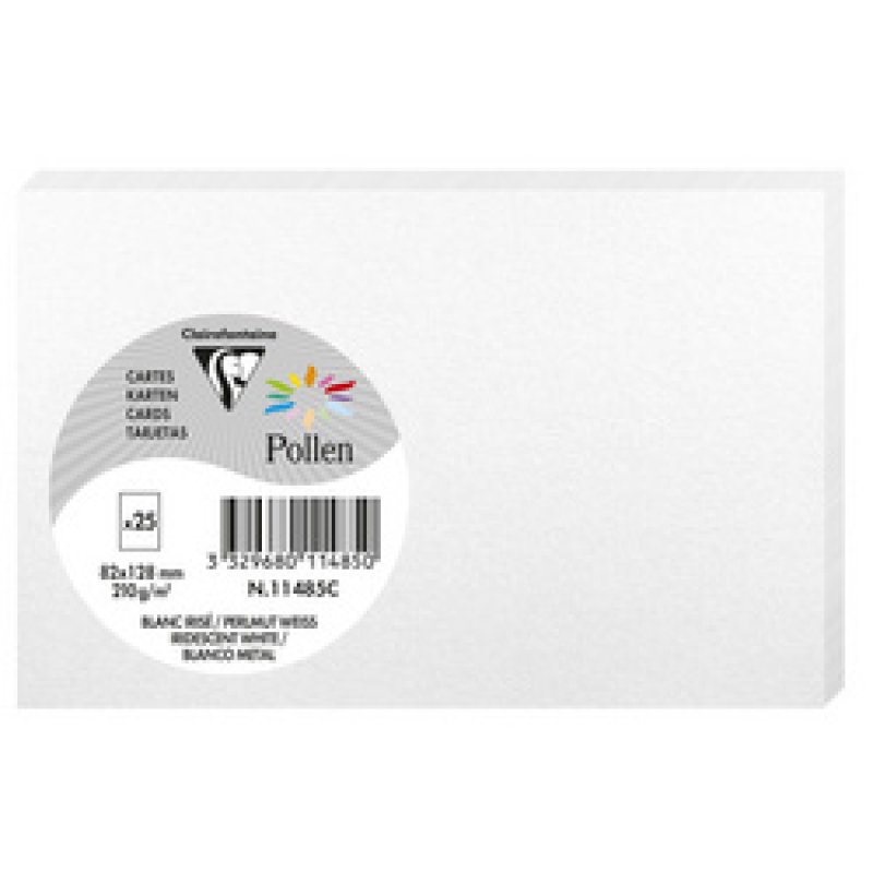 Pollen by Clairefontaine Carte 82 x 128 mm, argent