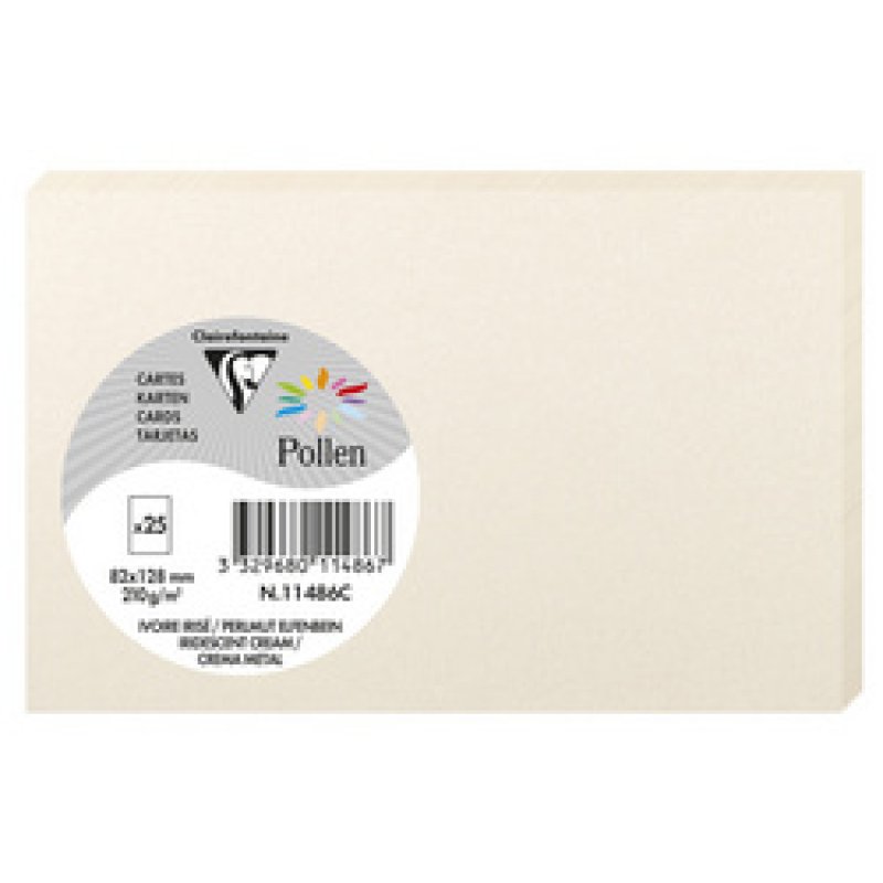Pollen by Clairefontaine Carte 82 x 128 mm, gris koala