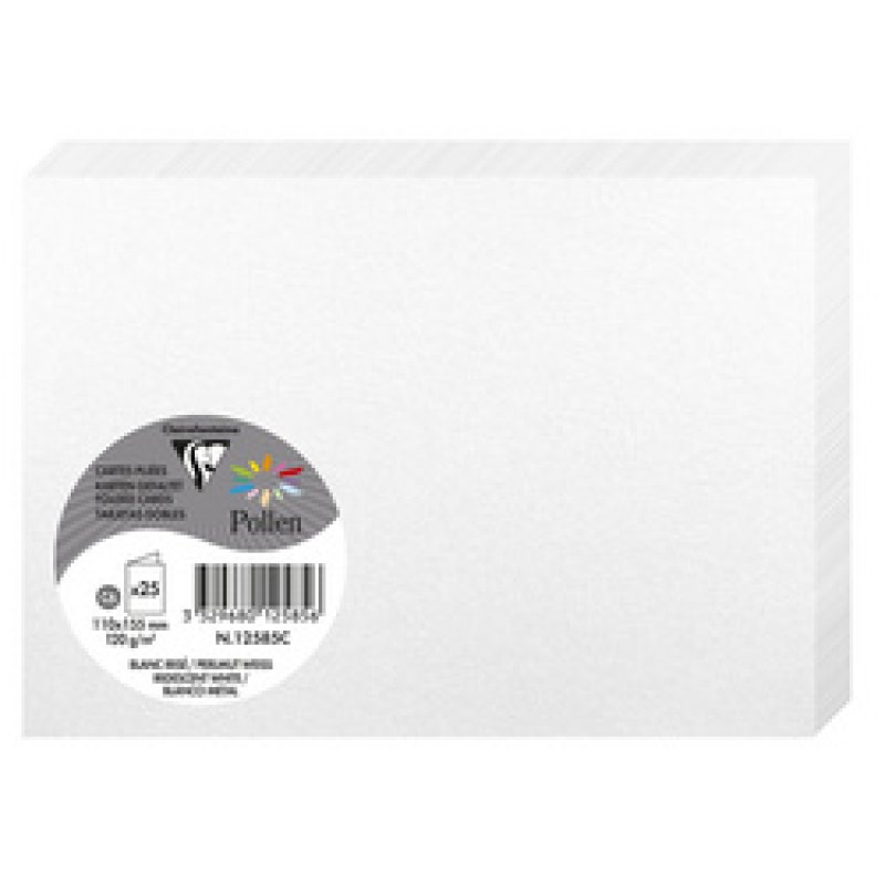 Pollen by Clairefontaine Carte double C6, blanc