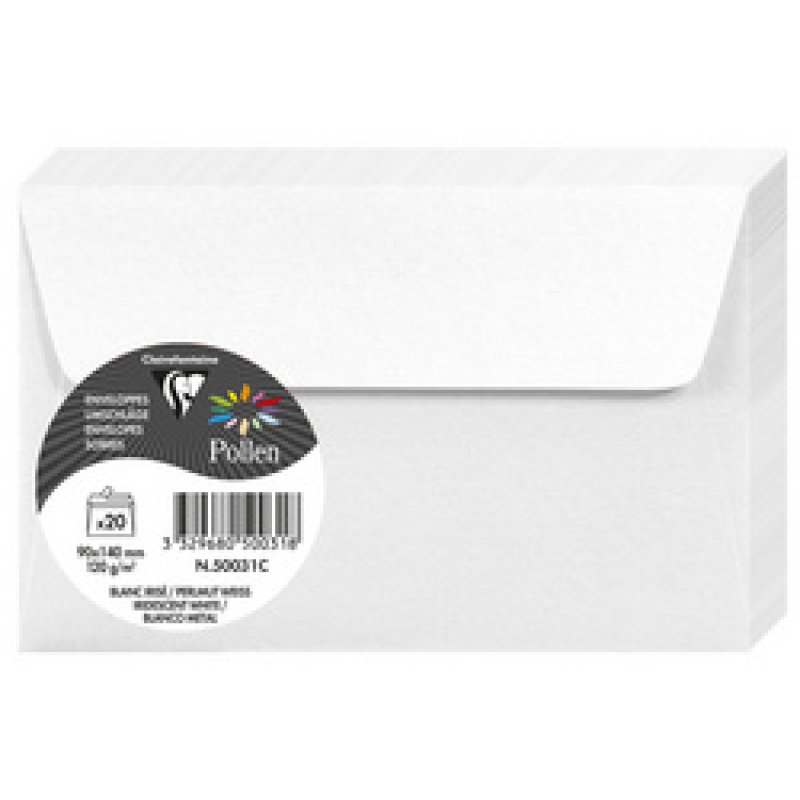 Pollen by Clairefontaine Enveloppes 90 x 140 mm, groseille