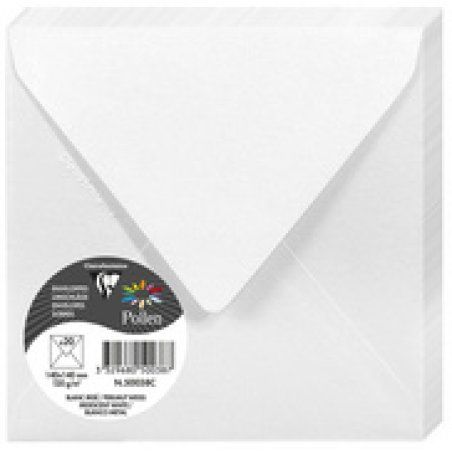 Pollen by Clairefontaine Enveloppes 140 mm, blanc