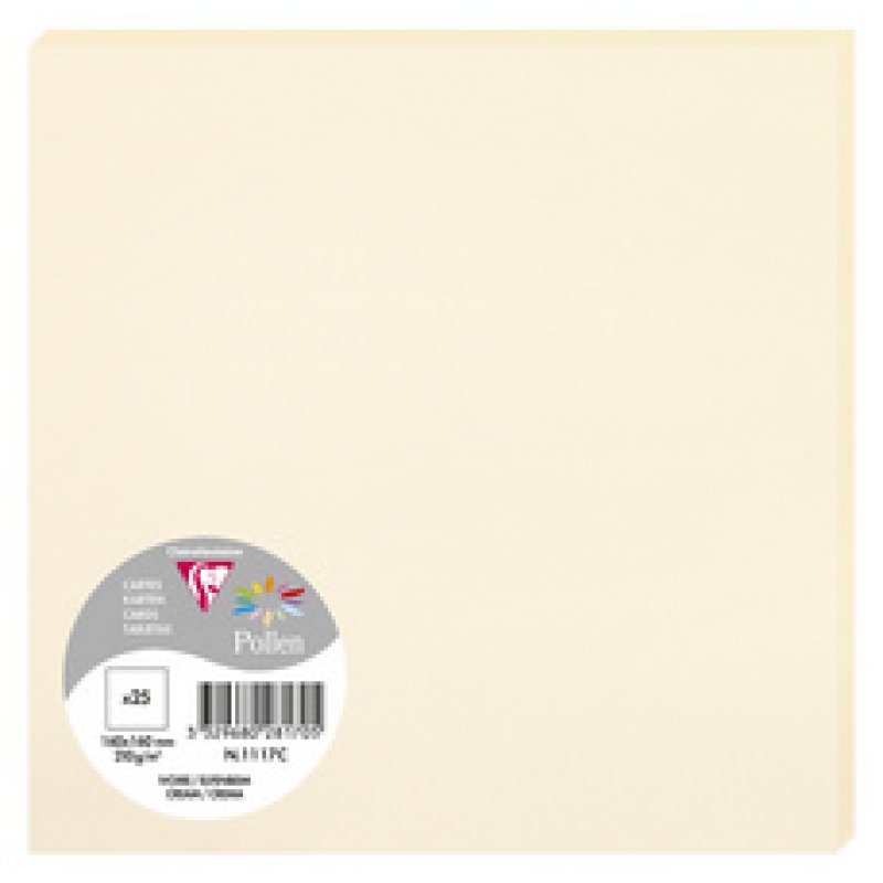 Pollen by Clairefontaine Carte 160 x 160 mm, blanc