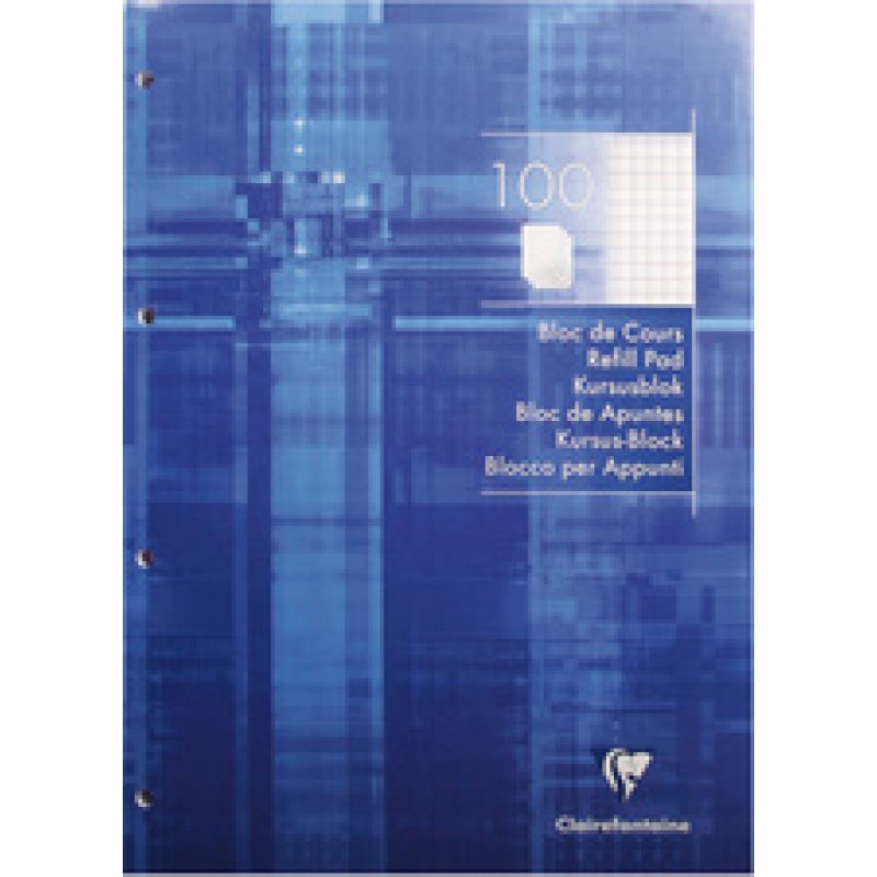 Clairefontaine Bloc de cours, A4, ligné, 200 pages