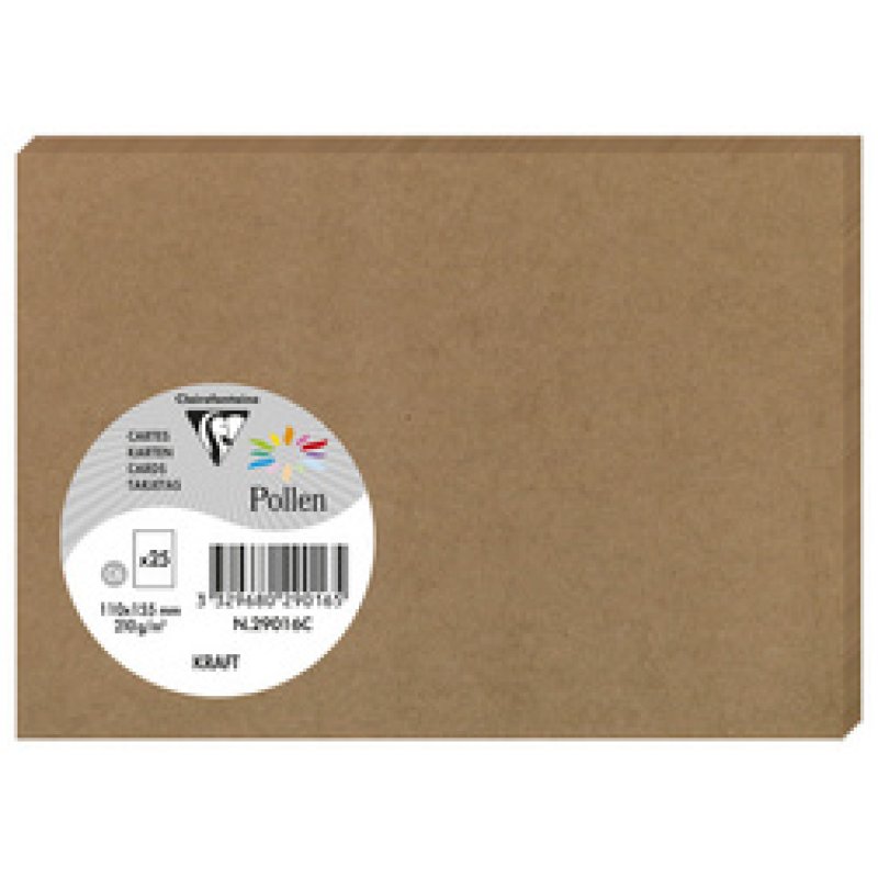 Pollen by Clairefontaine Carte kraft, 135 x 135 mm