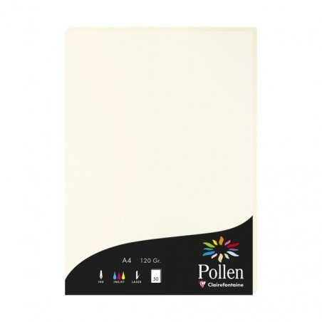 Pollen by Clairefontaine Papier A4, blanc naturel