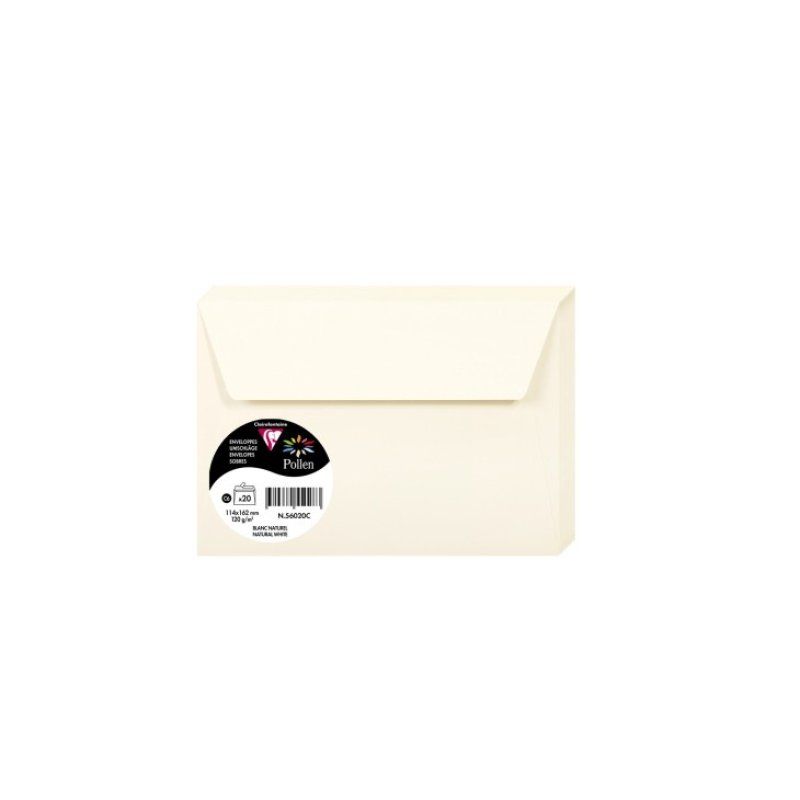 Clairefontaine 56020C envelope C6 (114 x 162 mm) White 20 pc(s)