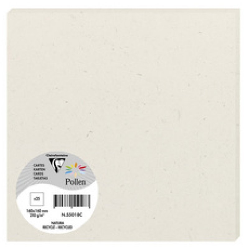Pollen by Clairefontaine Carte 160 x 160 mm, Natura