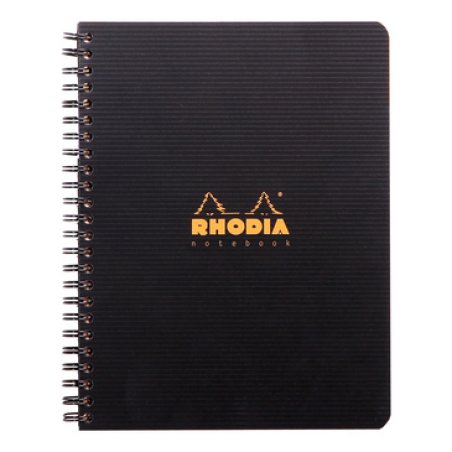 Rhodia 119910C writing notebook A5 80 sheets Black