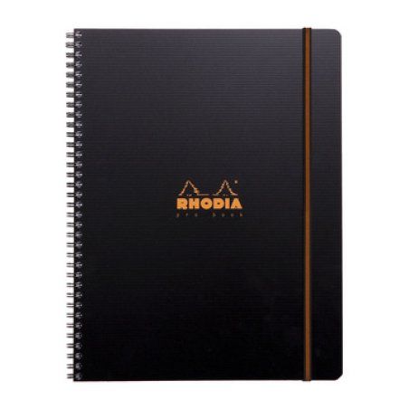 Rhodia 119930C writing notebook A4 80 sheets Black