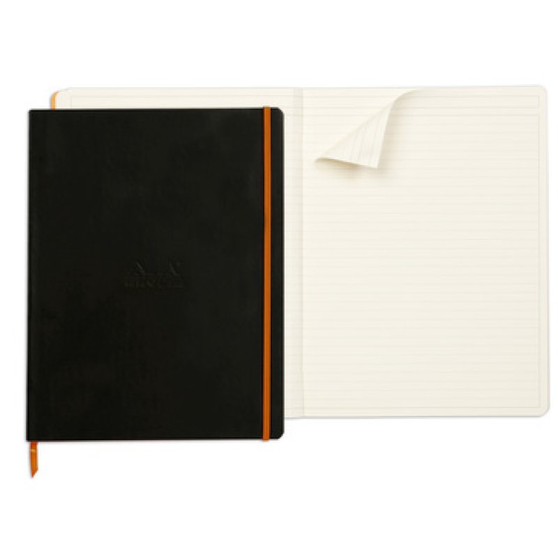 Rhodia 117702C bloc-notes A4 80 feuilles Noir