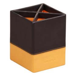 Rhodia 118816C pen/pencil holder Leatherette Black, Orange