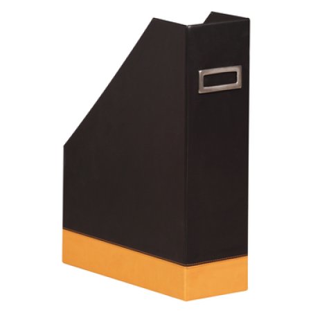 Rhodia 118836C porte-magazines Simili-cuir Noir, Orange