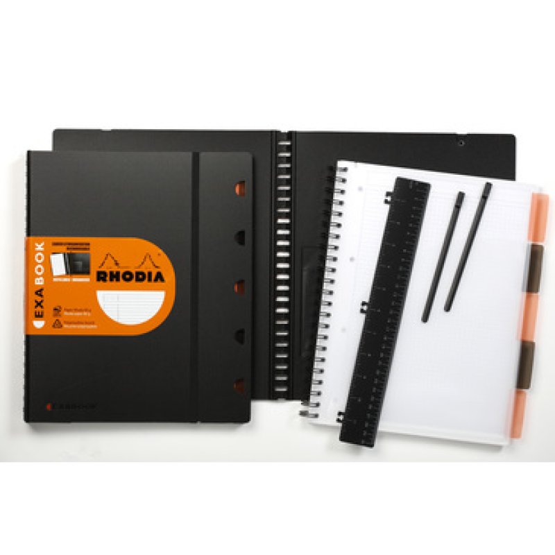 Rhodia 132142C bloc-notes A4 80 feuilles Noir