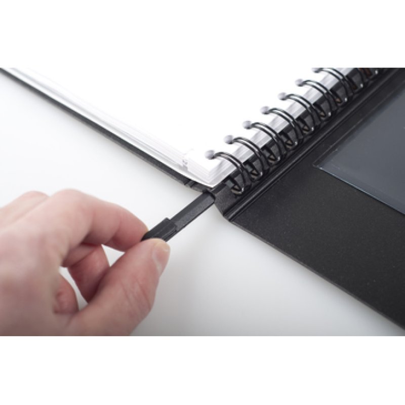 RHODIA Cahier EXABOOK rechargeable, A4 , quadrillé 5x5, noir