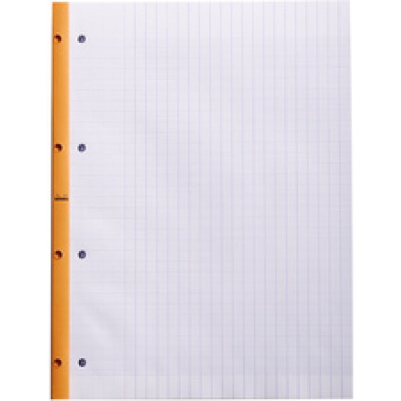 RHODIA Bloc de cours, format A4, quadrillé, orange, lot de 3