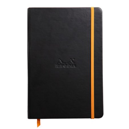 Rhodia 118742C bloc-notes A5 96 feuilles Noir