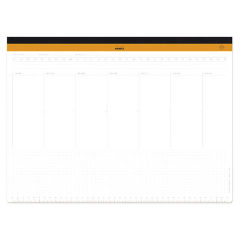 RHODIA Sous-main semainier non daté RHODIATIME, A3 