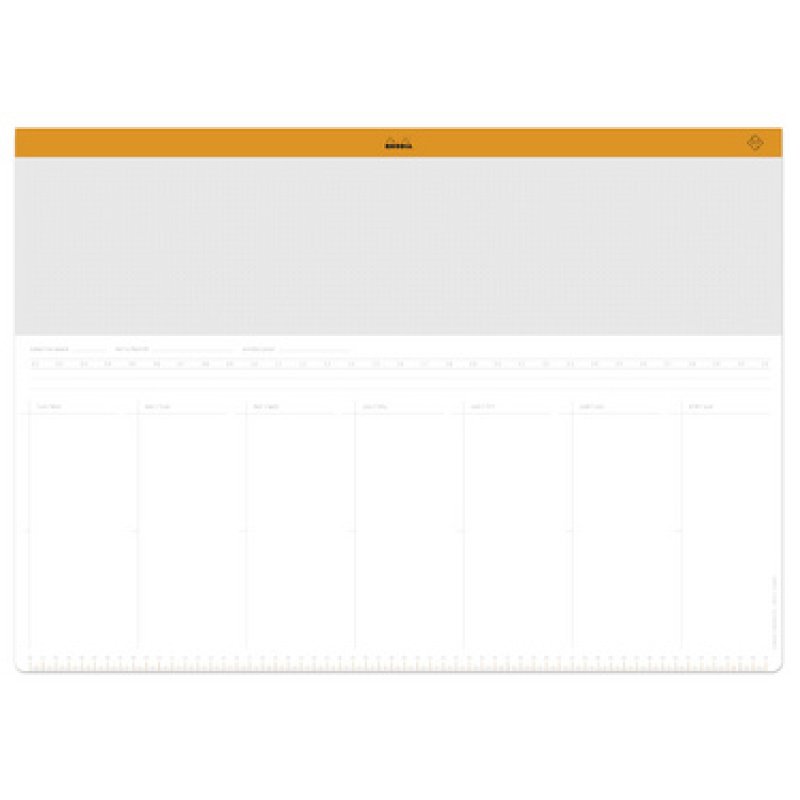 RHODIA Sous-main semainier non daté RHODIATIME, A3 