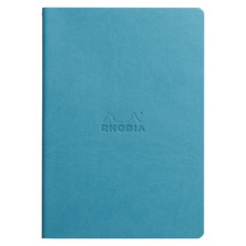 RHODIA Carnet piqûre textile RHODIARAMA, A5, ligné, noir