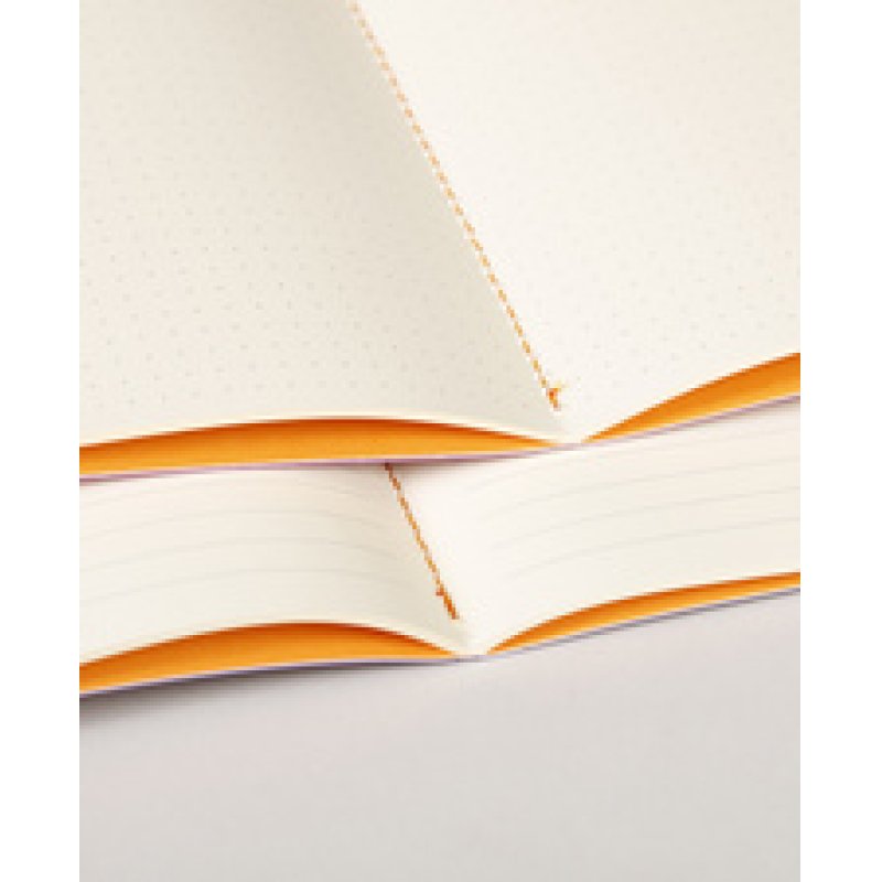 RHODIA Carnet piqûre textile RHODIARAMA, A5, ligné