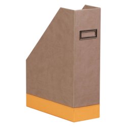 Rhodia 318834C porte-magazines Simili-cuir Orange, Taupe