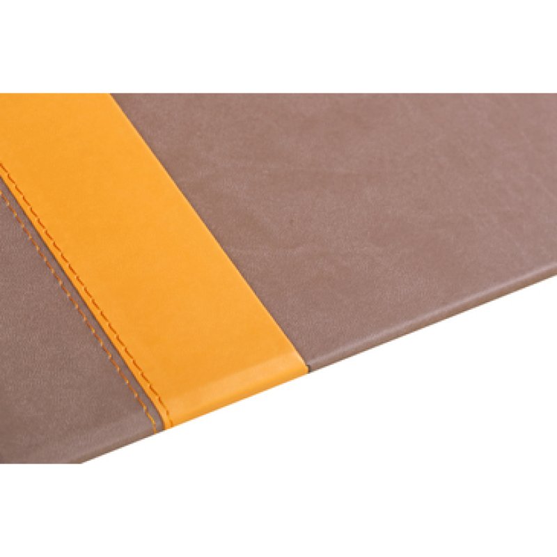 RHODIA Sous-main, en similicuir, chocolat
