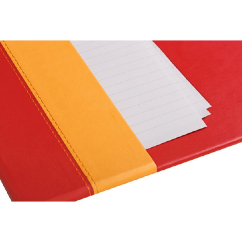 Rhodia 318903C sous-mains Simili-cuir Rouge, Jaune