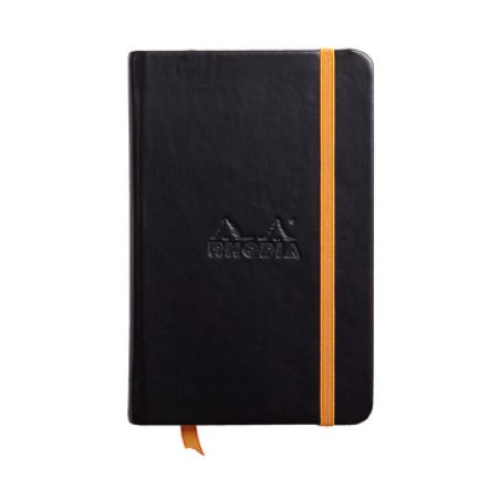 Rhodia 118642C bloc-notes A6 96 feuilles Noir