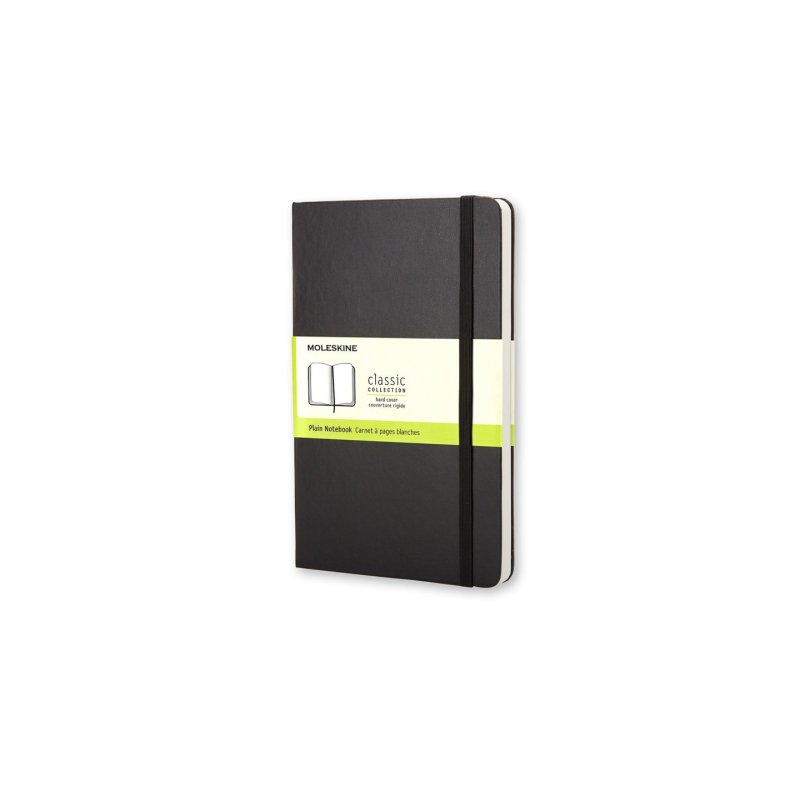 MOLESKINE Carnet rigide, L/A5, uni, noir