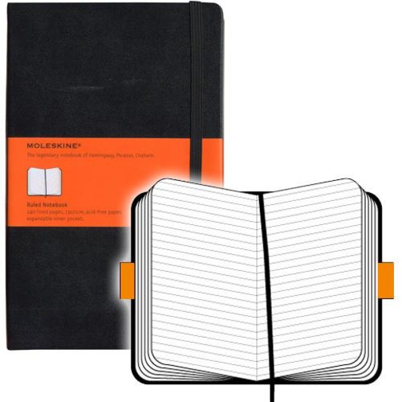 Moleskine Classic bloc-notes A5 240 feuilles Noir