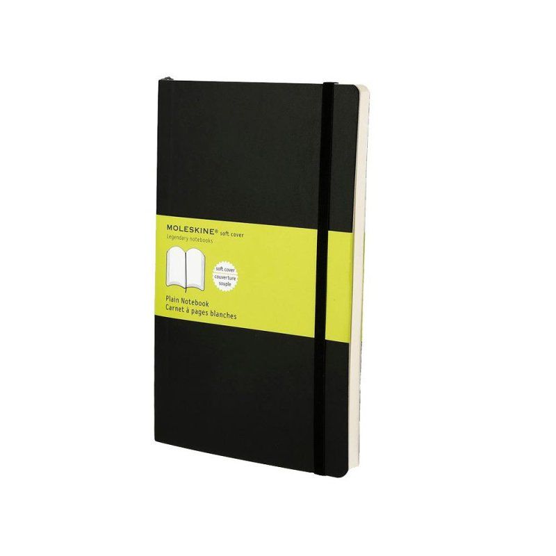 MOLESKINE Carnet souple, L/A5, uni, noir
