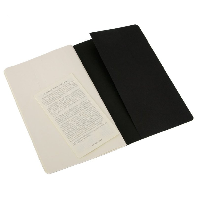 Moleskine QP318 writing notebook 80 sheets Black