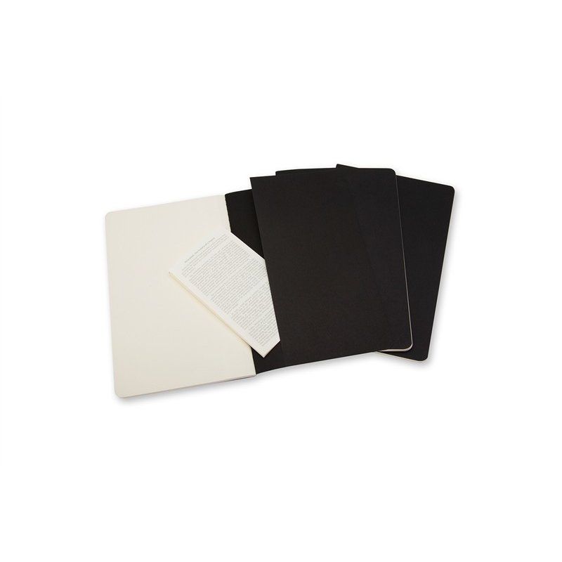 Moleskine Cahier bloc-notes 64 feuilles Noir