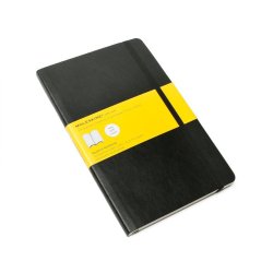 MOLESKINE Carnet souple, L/A5, quadrillé, noir