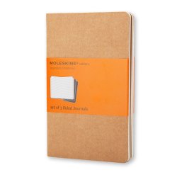 MOLESKINE Cahier, P/A6, ligné, carton, marron