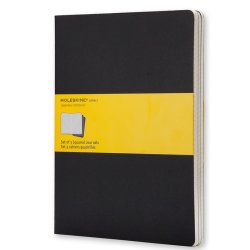 MOLESKINE Cahier, XL, quadrillé, carton, noir