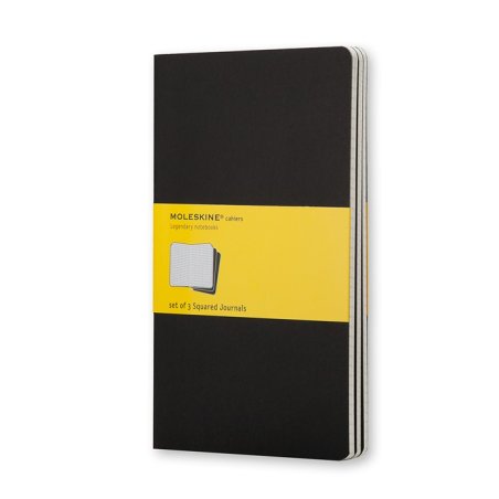 Moleskine Cahier writing notebook 80 sheets Black