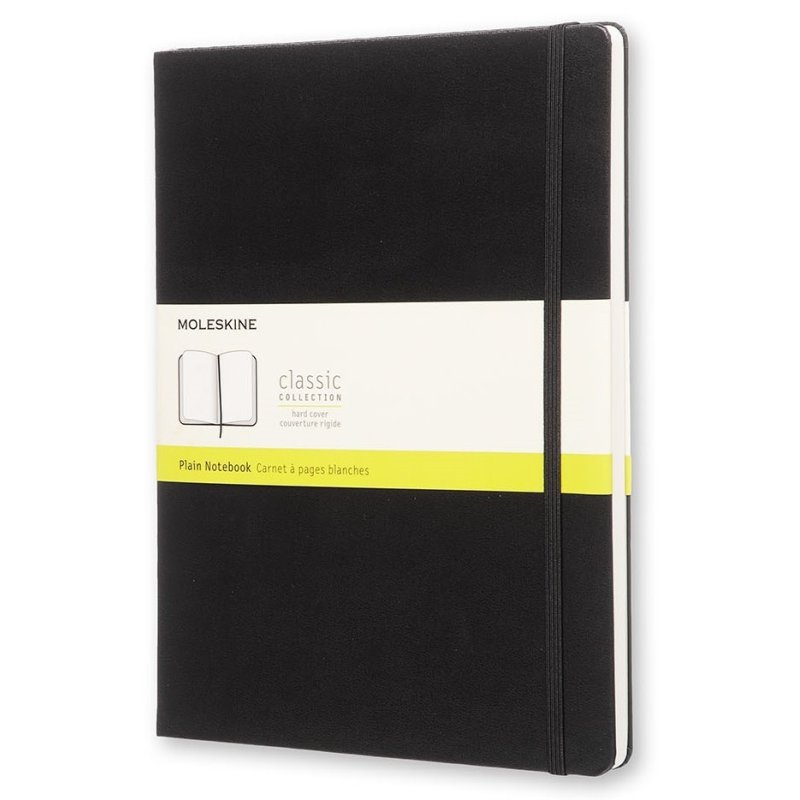 MOLESKINE Carnet rigide, XL, uni, noir