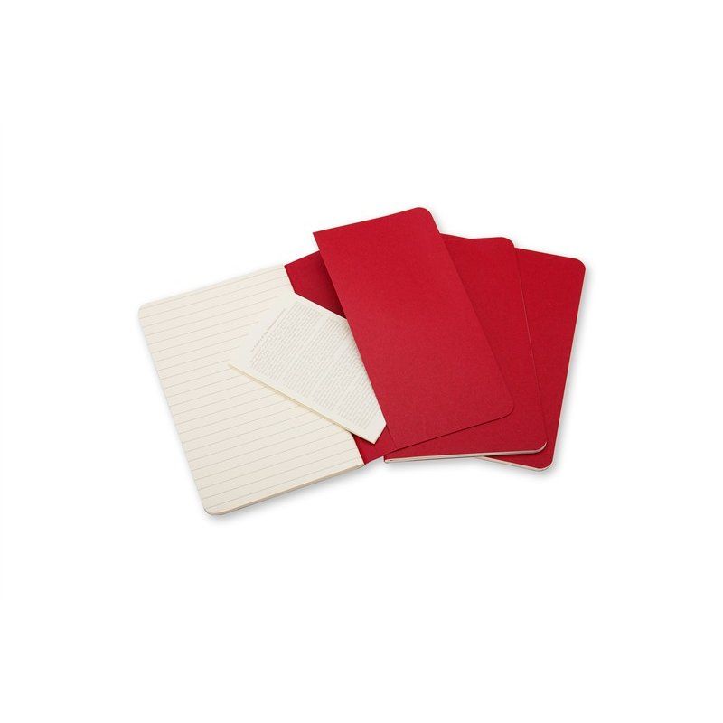 MOLESKINE Cahier, P/A6, ligné, carton, rouge