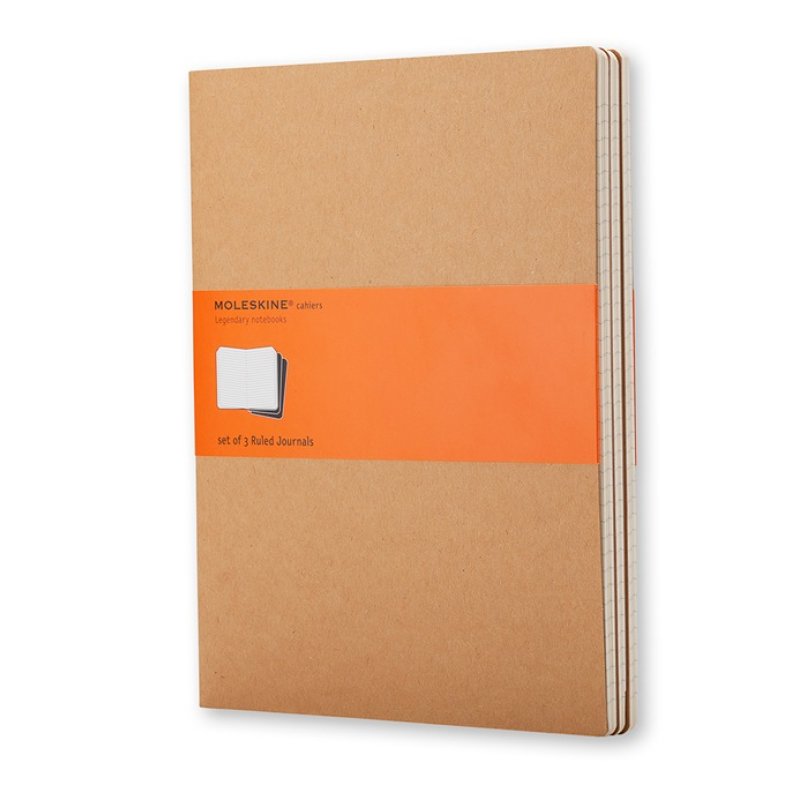 Moleskine Cahier bloc-notes 120 feuilles Marron