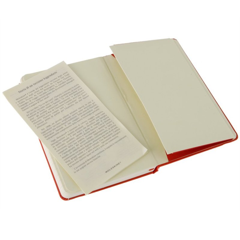 MOLESKINE Carnet rigide, P/A6, ligné, rouge écarlate