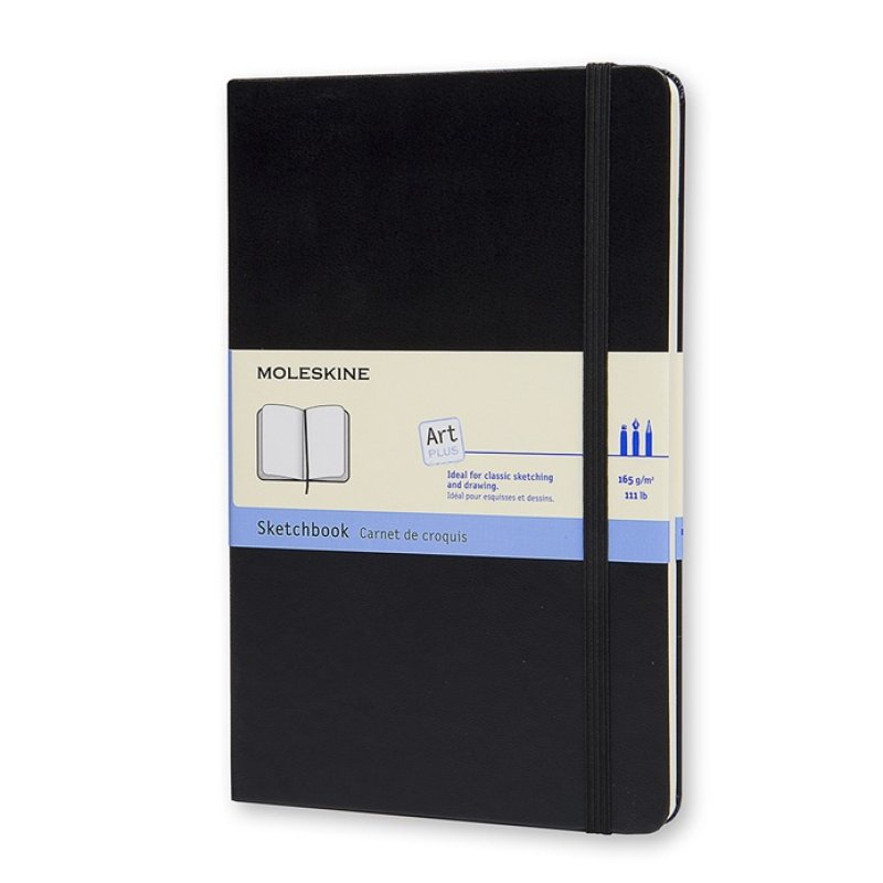 Moleskine Art writing notebook 104 sheets Black